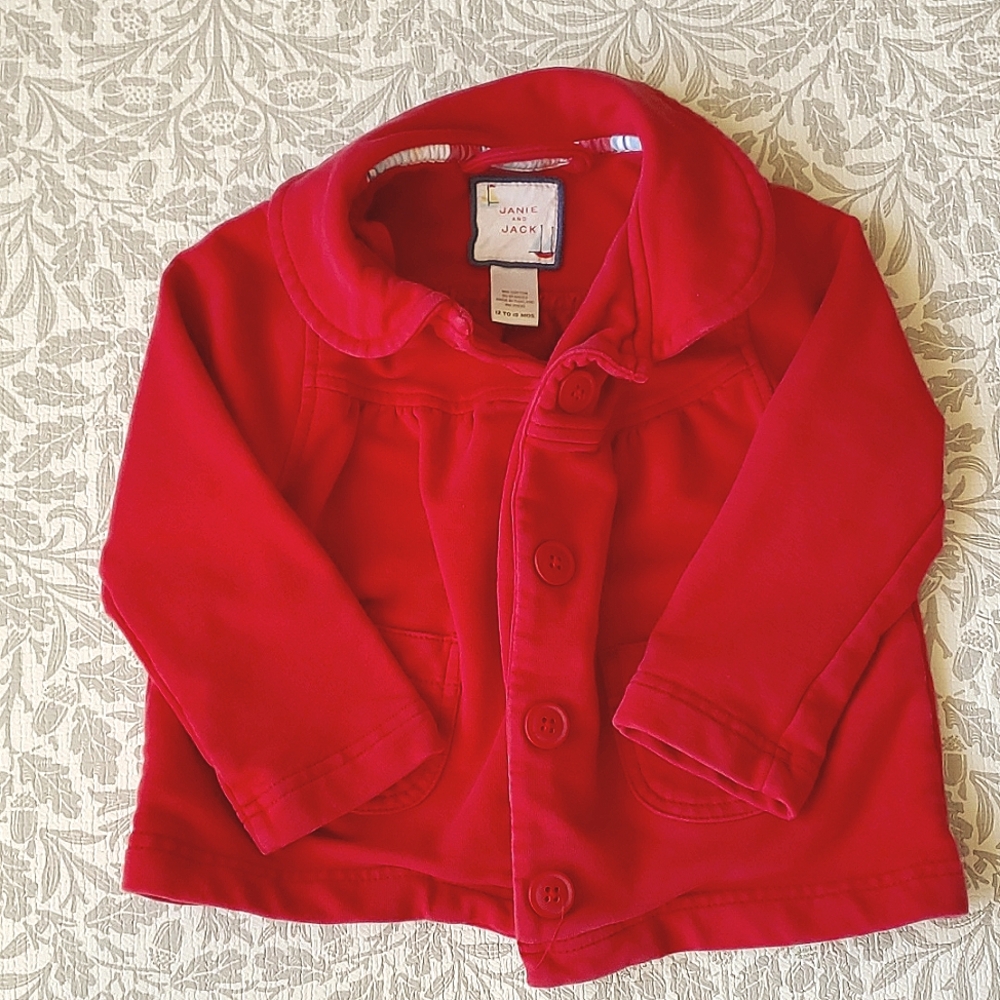 Janie and Jack red jacket